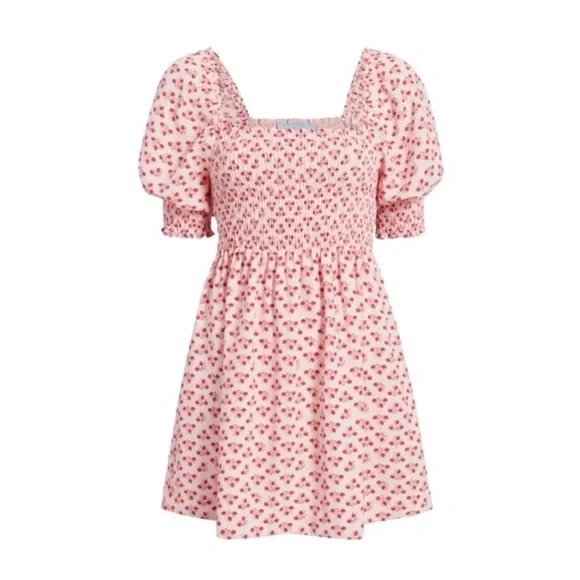 Hill House Dresses & Skirts - Hill House Athena Pink Floral Mini Dress